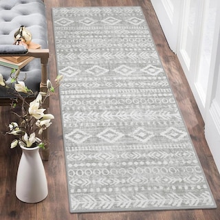 Foto 1 | Alfombra Lahome Farmhouse Gris Ultrafina 60x150 Cm - Venta Internacional