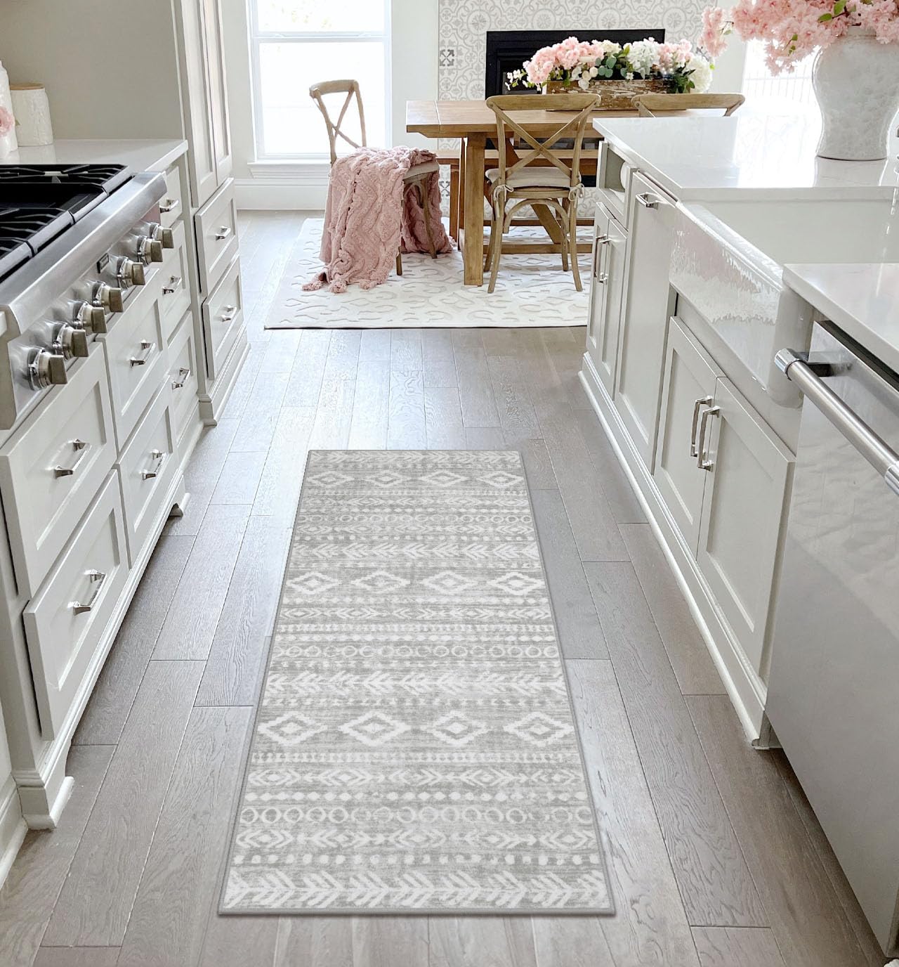 Foto 4 pulgar | Alfombra Lahome Farmhouse Gris Ultrafina 60x150 Cm - Venta Internacional