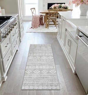 Foto 3 | Alfombra Lahome Farmhouse Gris Ultrafina 60x150 Cm - Venta Internacional
