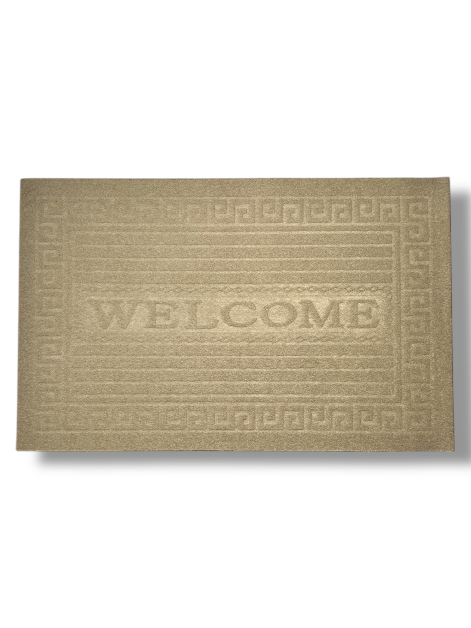 Tapete Entrada Casa Welcome Grecas Exterior Antiderrapante!