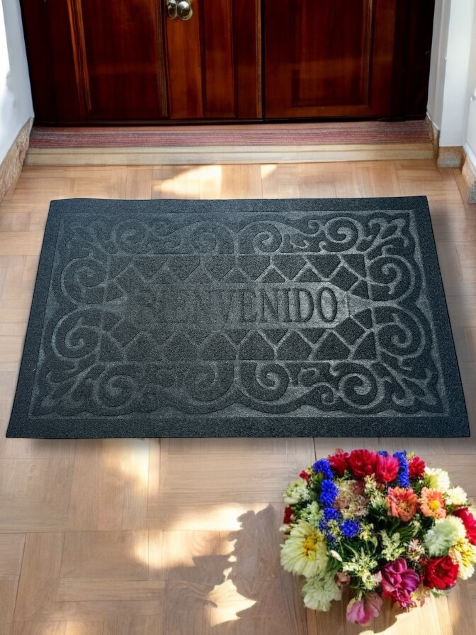 Foto 4 | Tapete Entrada Bienvenido Exterior Garigol Antiderrapante