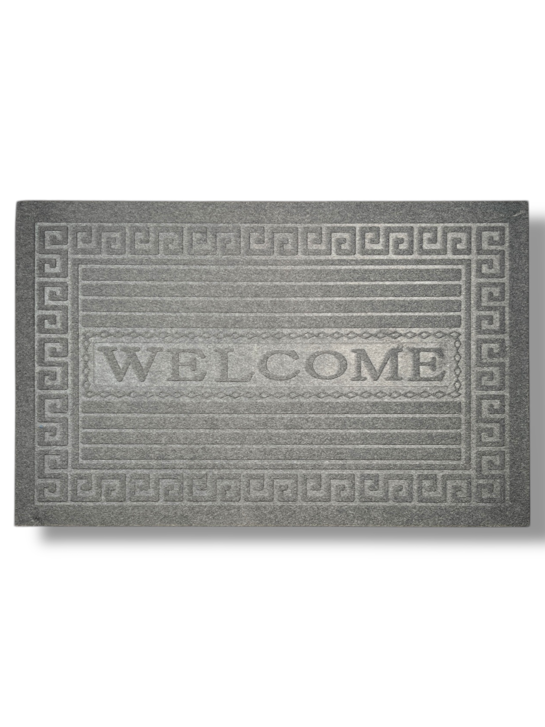 Tapete Entrada Casa Welcome Grecas Exterior Antiderrapante!