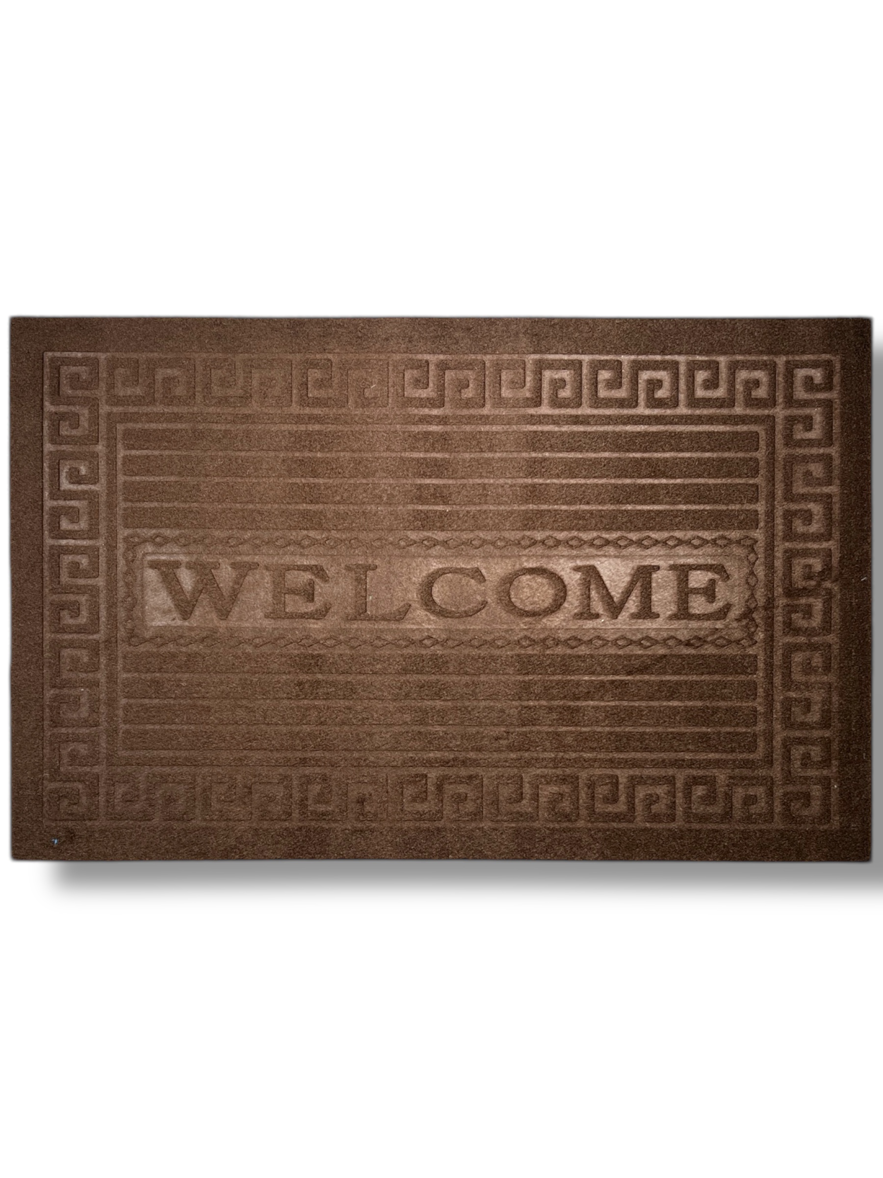 Tapete Entrada Casa Welcome Grecas Exterior Antiderrapante!