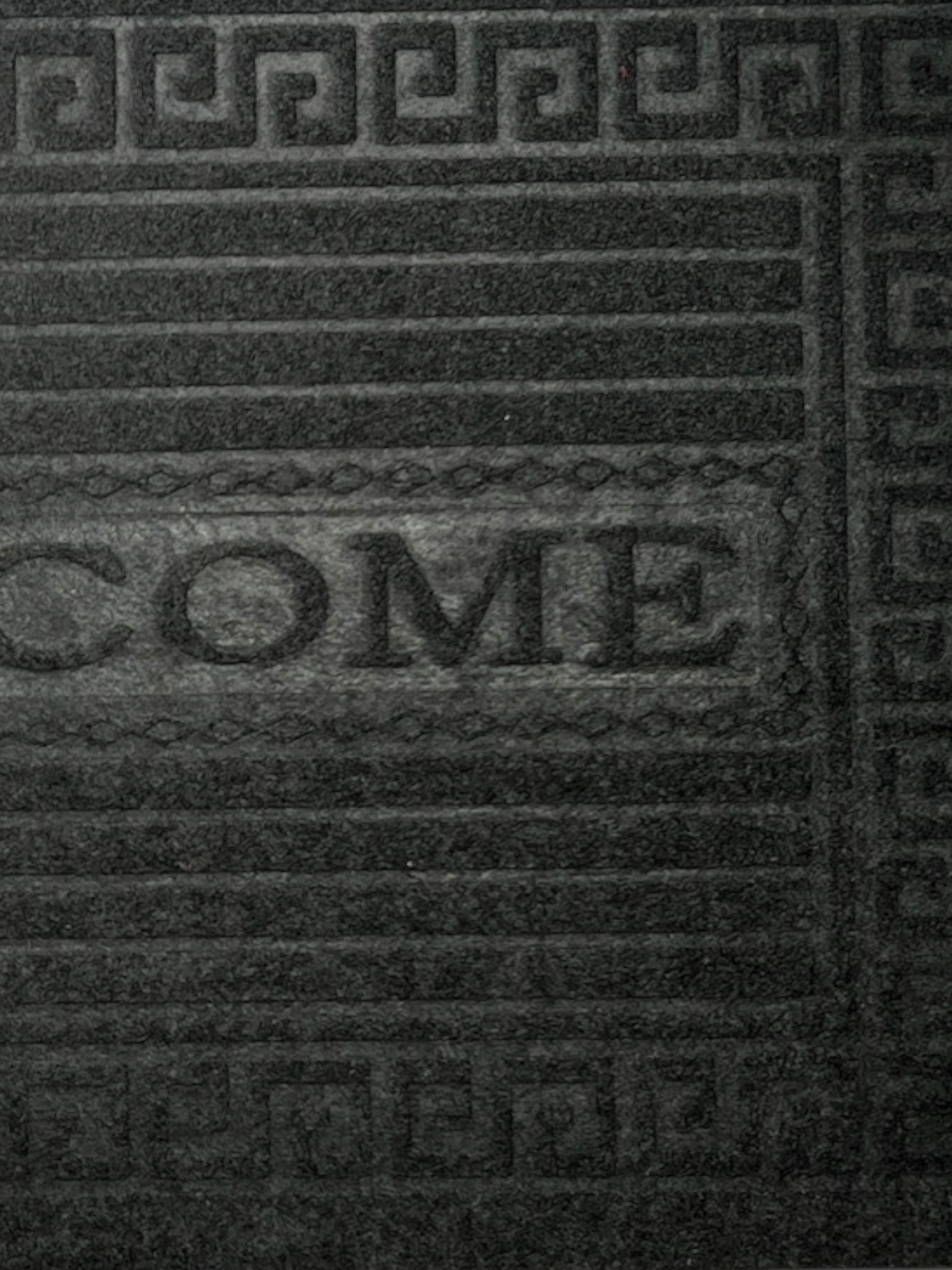 Foto 4 pulgar | Tapete Entrada Casa Welcome Grecas Exterior Antiderrapante!