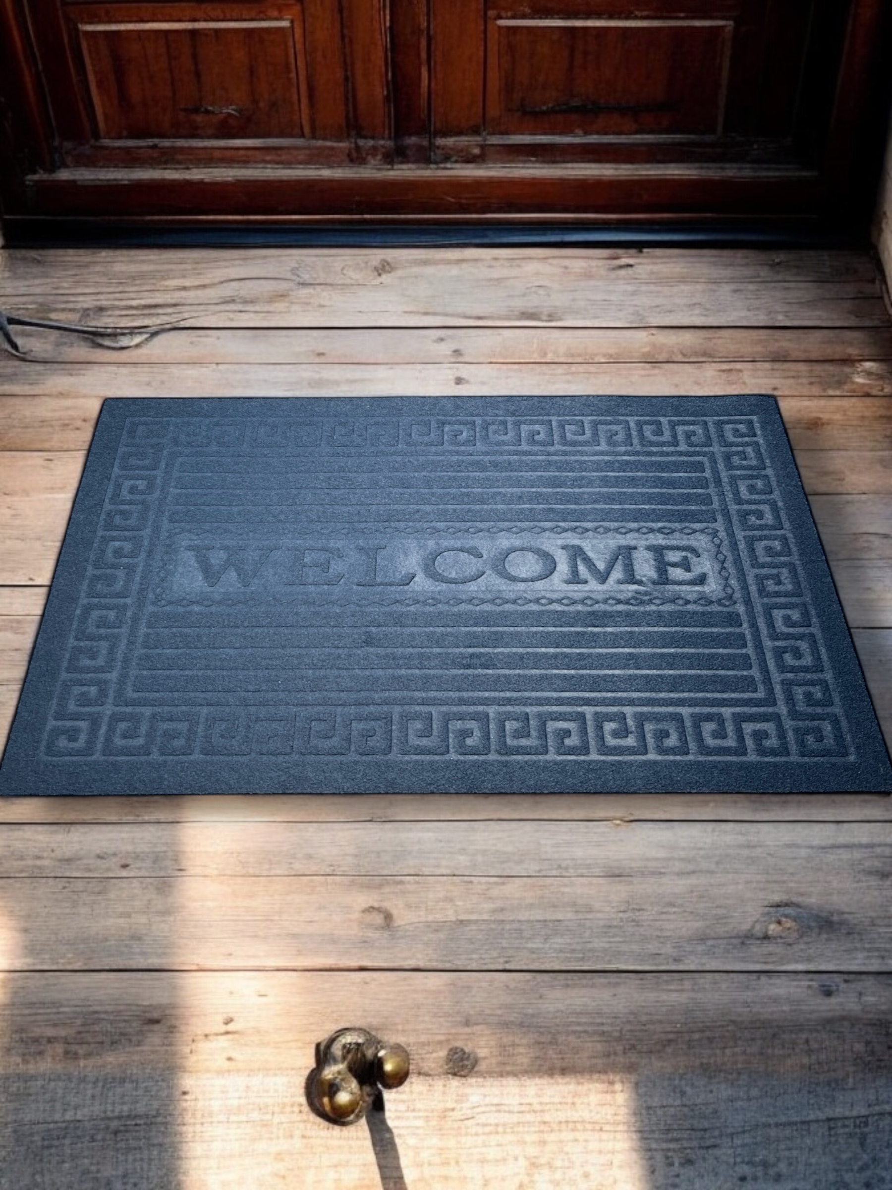Foto 4 | Tapete Entrada Casa Welcome Grecas Exterior Antiderrapante!