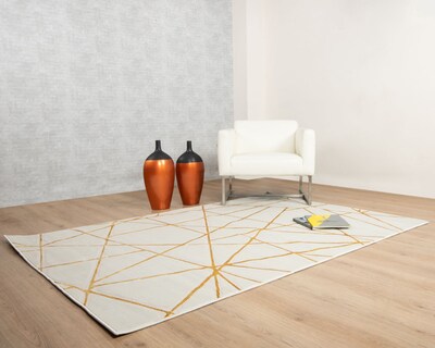 Foto 4 | Tapete Elif U6029 Oro Taupe 160*230