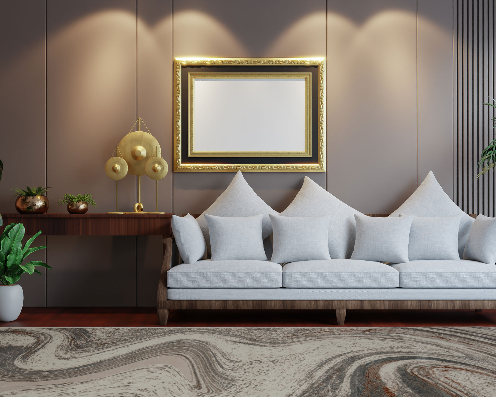 Foto 7 pulgar | Tapete Lavin Elif U6030 Crema Taupe 200 x 290