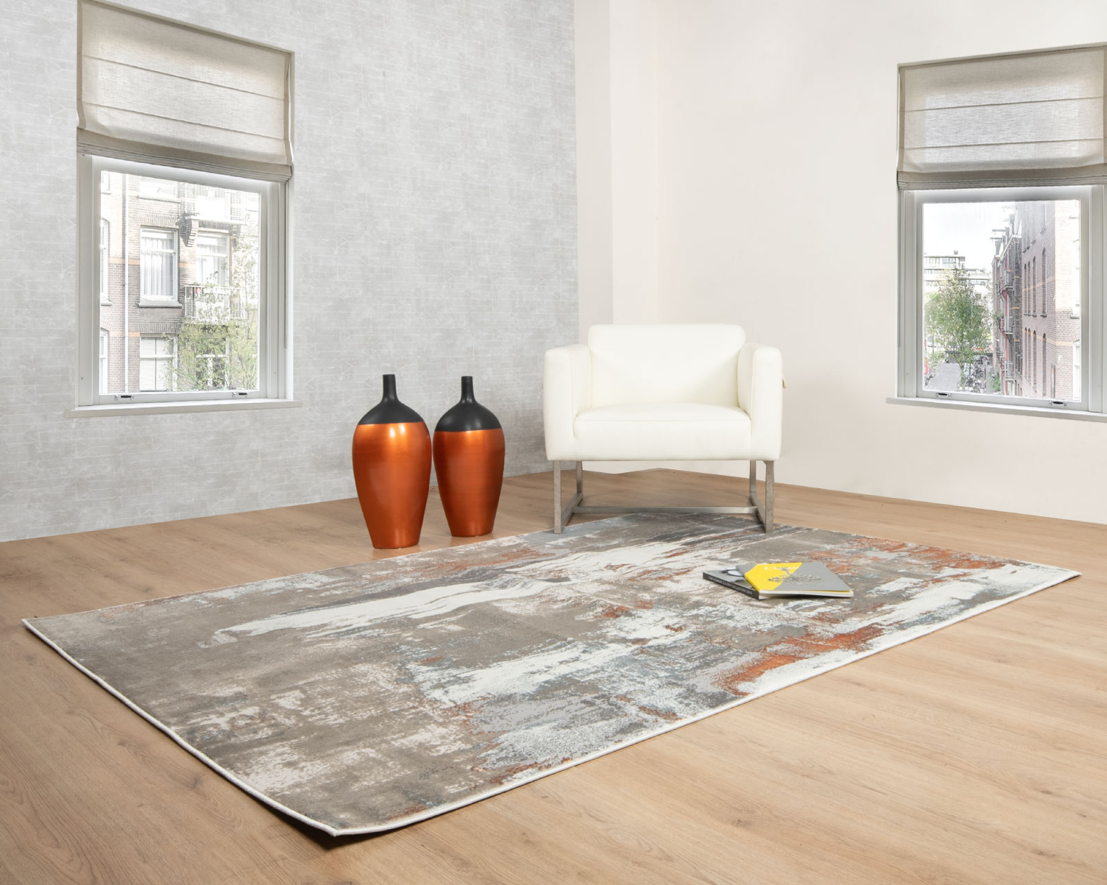 Foto 6 pulgar | Tapete Elif U6031 Crema Taupe 240*330