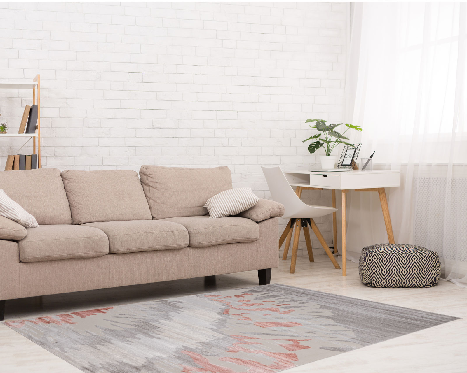 Foto 7 pulgar | Tapete Betsy U5025 Crema Gris Azul 240x330 cm
