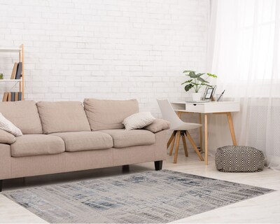 Foto 5 | Tapete Betsy U5018 Crema Gris Azul 2.4*3.3