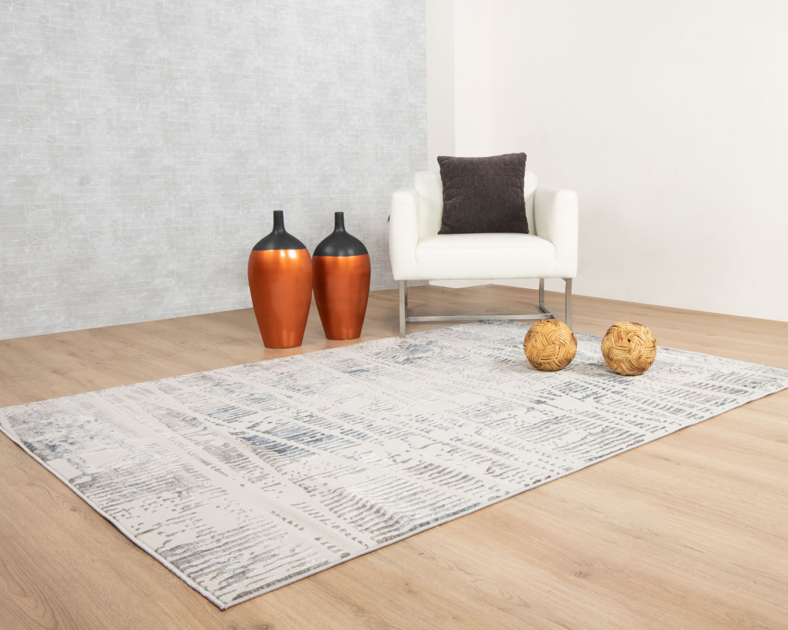 Foto 6 | Tapete Betsy U5018 Crema Gris Azul 2.4*3.3