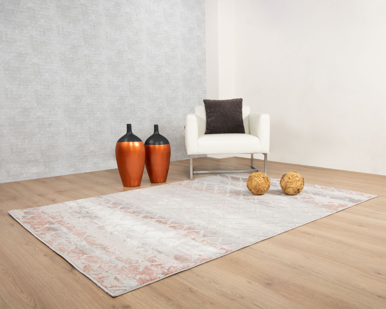 Foto 6 pulgar | Tapete Betsy U5021 Crema Gris Rosa 240*330