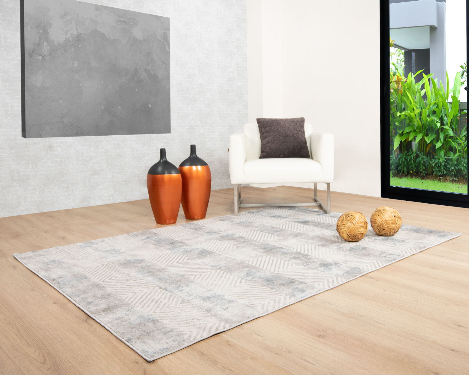 Foto 6 pulgar | Tapete Betsy U5024 Crema Gris 160*230