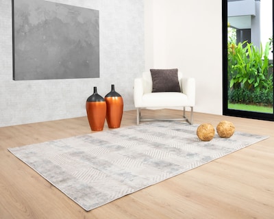 Foto 5 | Tapete Betsy U5024 Crema Gris 240*330