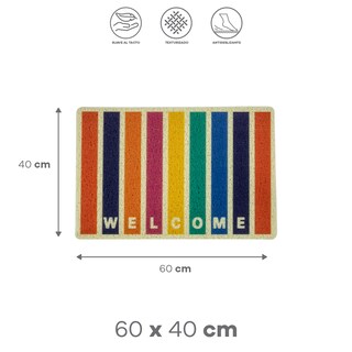Foto 2 | Tapete Multicolor ''welcome'' 40x60cm