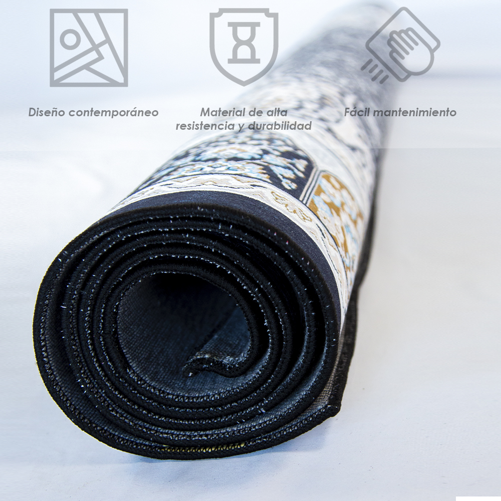 Foto 4 pulgar | Ilios Innova | Tapete Nórdico Diseño Mandala, Antideslizante Para Sala U Oficina