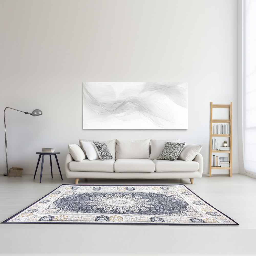 Foto 4 | Ilios Innova | Tapete Nórdico Diseño Mandala, Antideslizante Para Sala U Oficina
