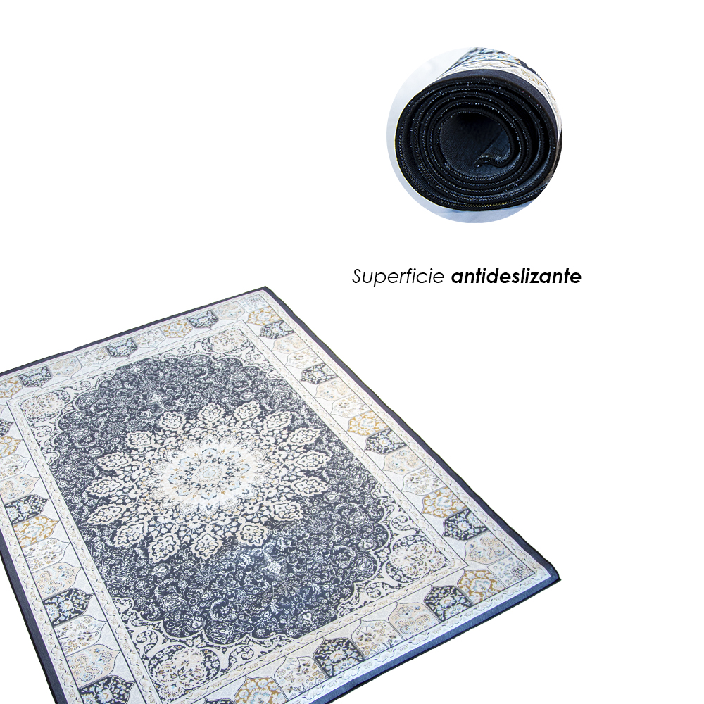 Foto 7 | Ilios Innova | Tapete Nórdico Diseño Mandala, Antideslizante Para Sala U Oficina
