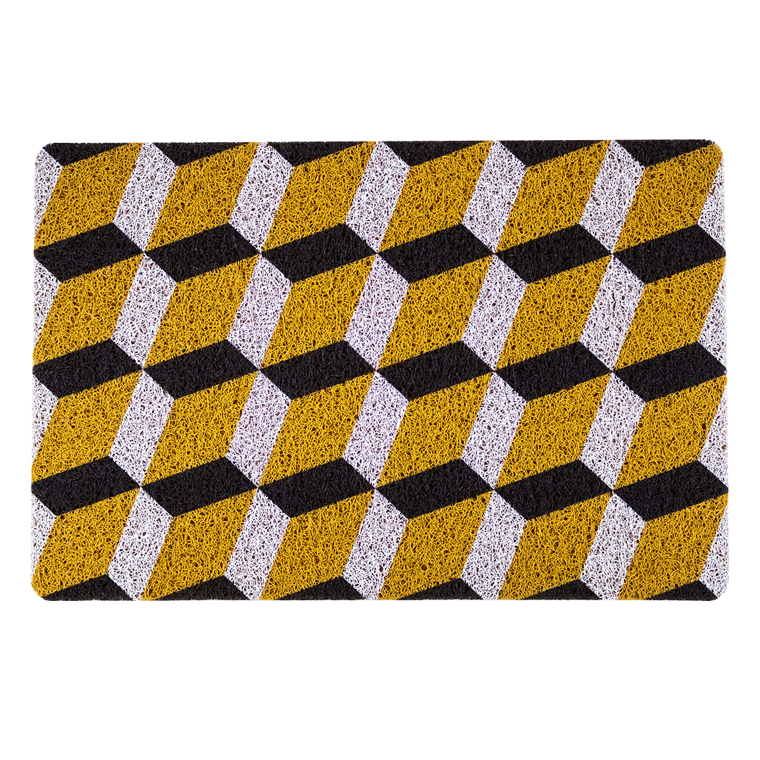 Foto 1 | Tapete Minimalista Geometrico Amarillo