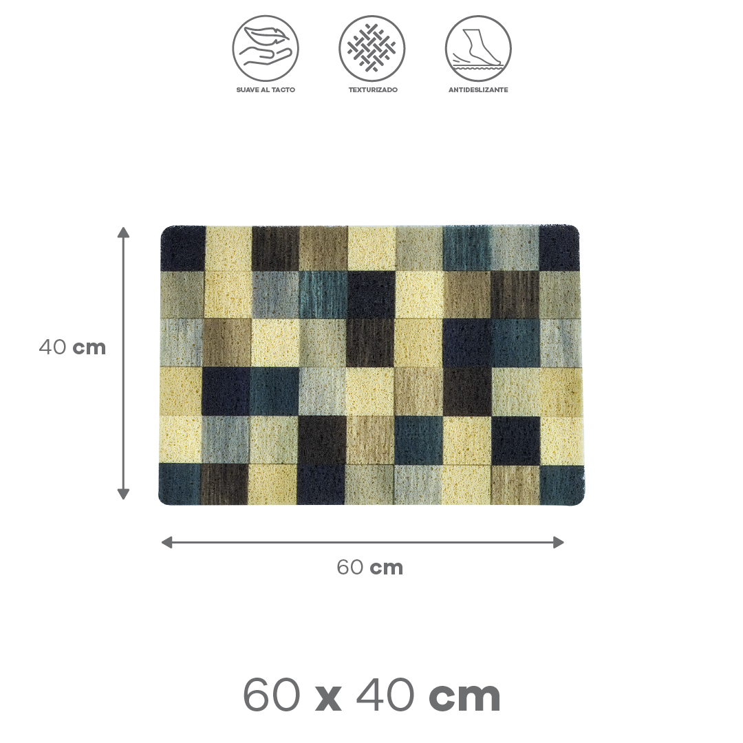 Foto 3 pulgar | Tapete Minimalista Geometrico Beige 40x6
