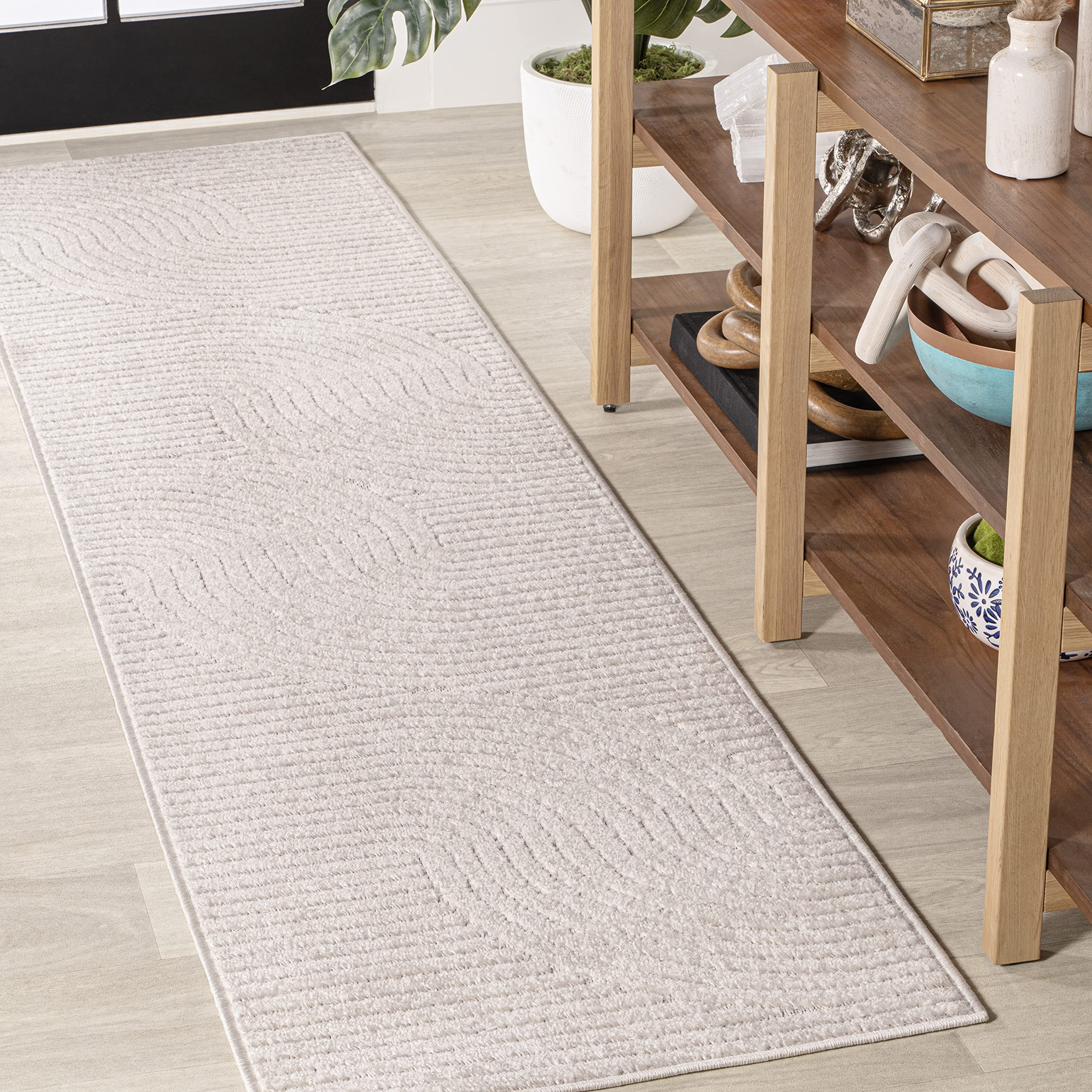 Alfombra Runner Jonathan Y Hallie, Geométrica Alto-baja, 0,76 X 3 M - Venta Internacional. $2,727