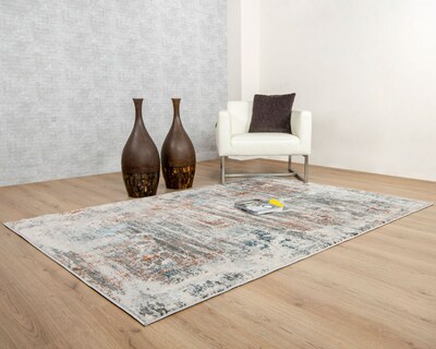 Foto 5 | Tapete Decorativo Yemina T4039 Gris Ocre 240*330