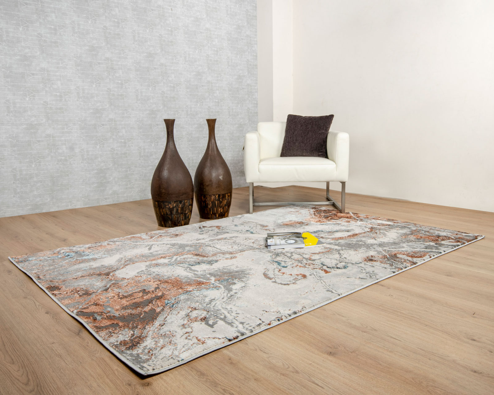 Foto 6 pulgar | Tapete Decorativo Yemina T4040 Gris Ocre 240*330