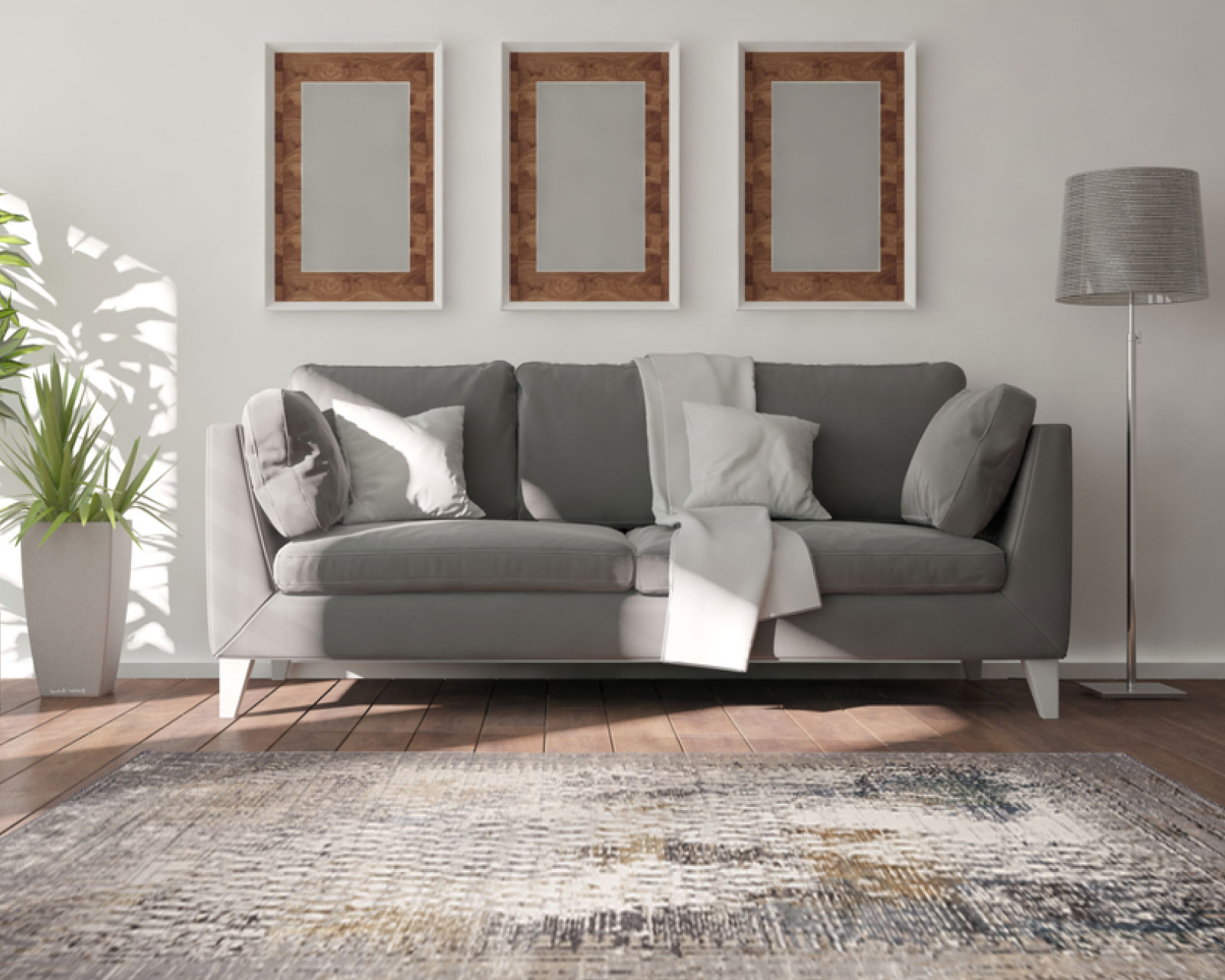 Foto 6 pulgar | Tapete Decorativo Zaria T2198 Gris Crema 200*290