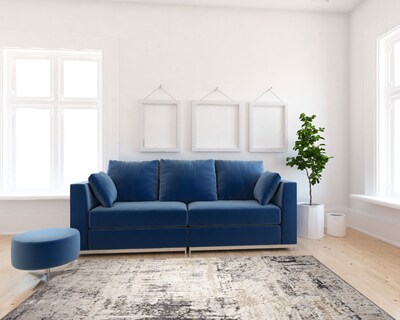 Foto 5 | Tapete Decorativo Zaria T2183 Gris Crema 160*230