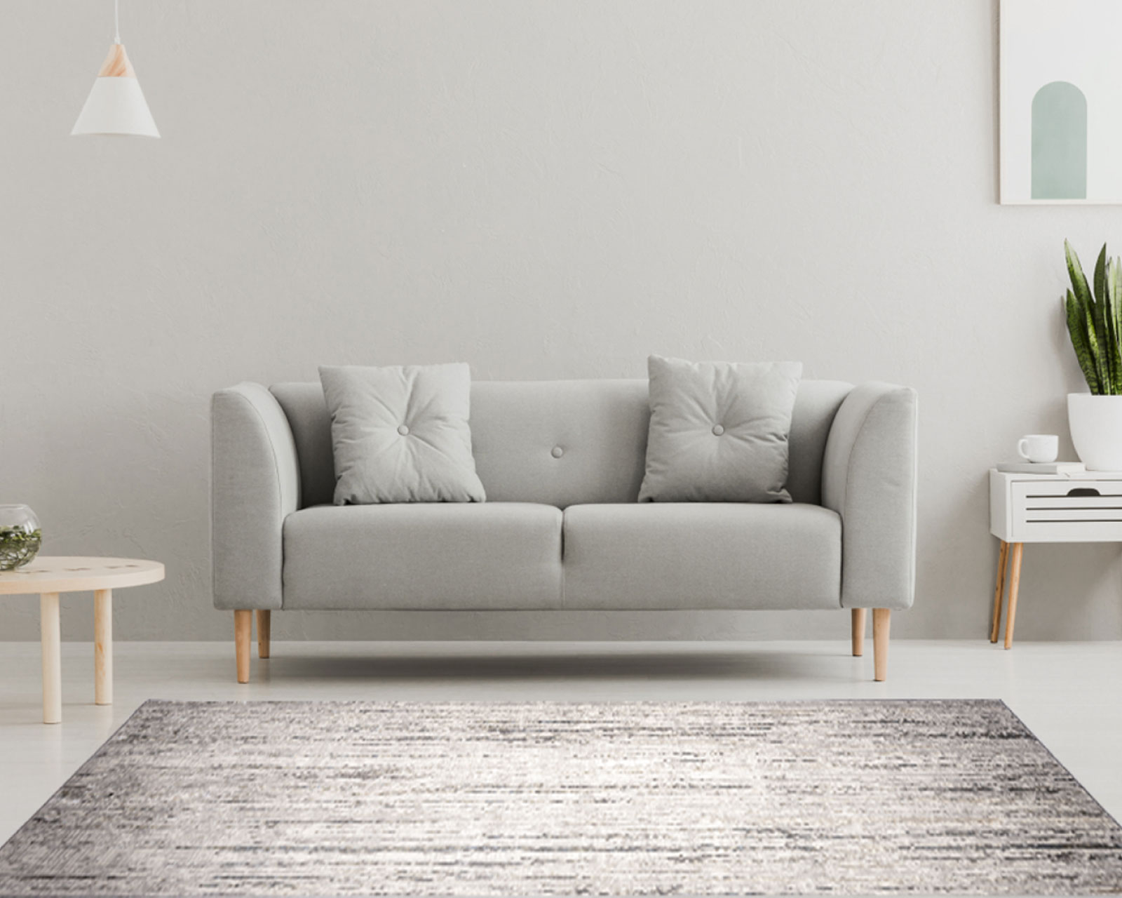 Foto 5 pulgar | Tapete Decorativo Zaria T2186 Gris Crema 160*230