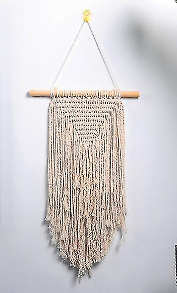 Tapiz De Macramé Para Colgar En La Pared, Decoración Del Hogar, 40 X 68 Cm, Color Beige Huogu - Venta Internacional.