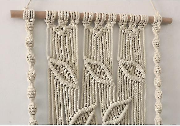 Foto 4 pulgar | Tapiz De Macramé Para Colgar En La Pared, Decoración Del Hogar, Color Beige - Venta Internacional.
