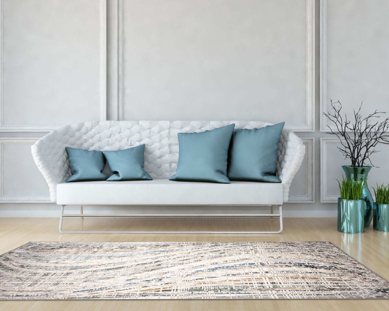 Foto 6 pulgar | Tapete Decorativo Zaria T2233 Gris Crema 240*330