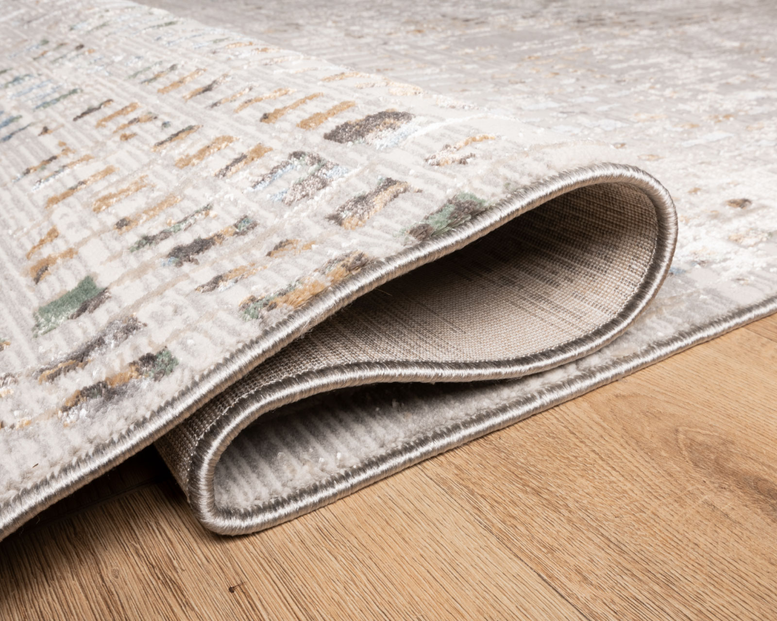 Foto 3 pulgar | Tapete Decorativo Zaria T2238 Gris Crema 240*330