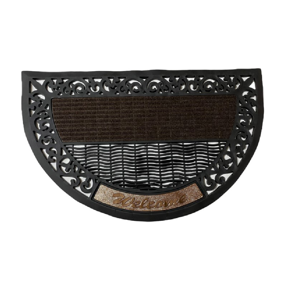 Tapete Para Exterior Media Luna Welcome Hogar Aleissi 701384 Cafe