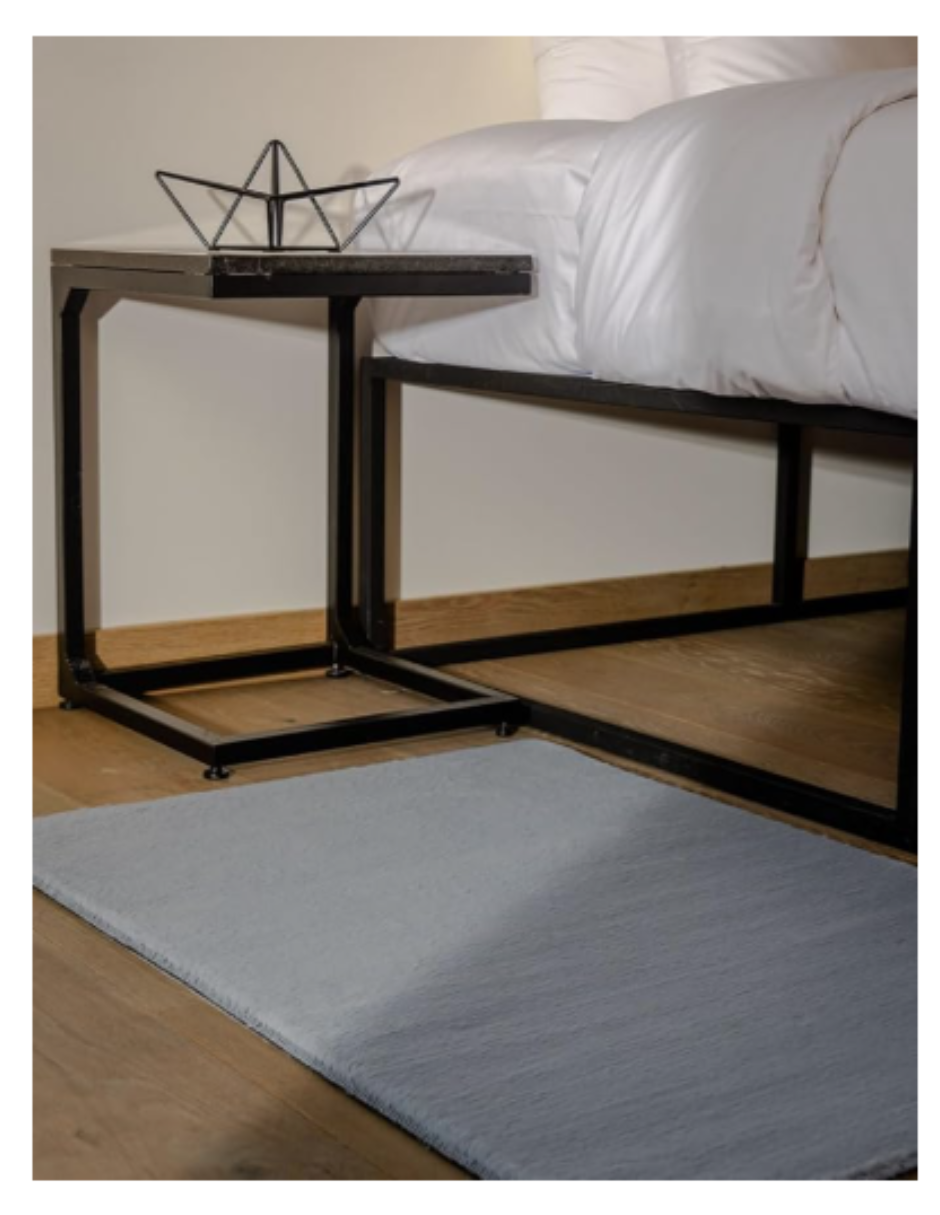 Foto 4 pulgar | Tapete Heaven Gris 70x100cm Livingreen 1 M 70 Cm Liso Gris Claro