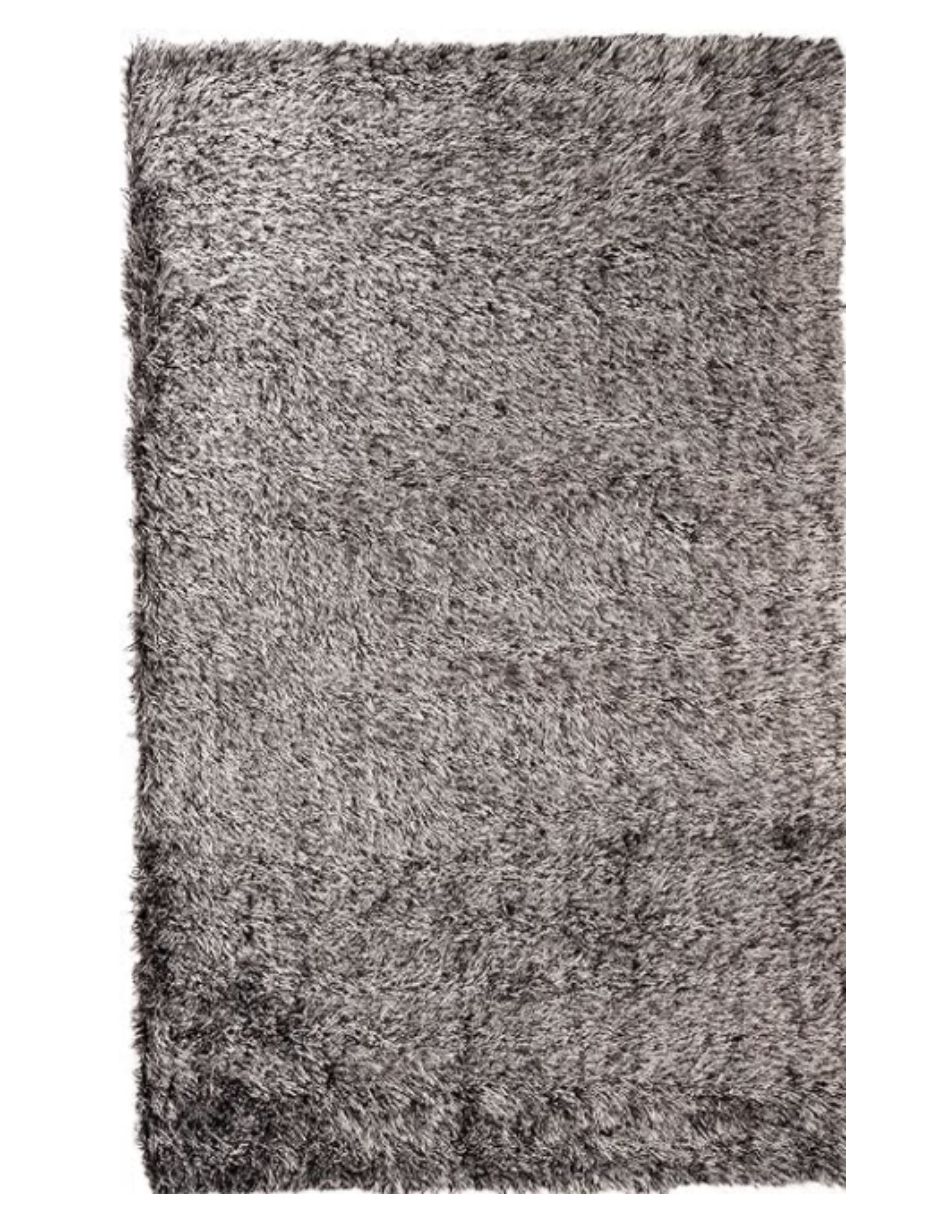 Tapete Alfombra Sena Plateado 1.60x2.25m Livingreen 2.25 M 1.6 M Liso Plateado
