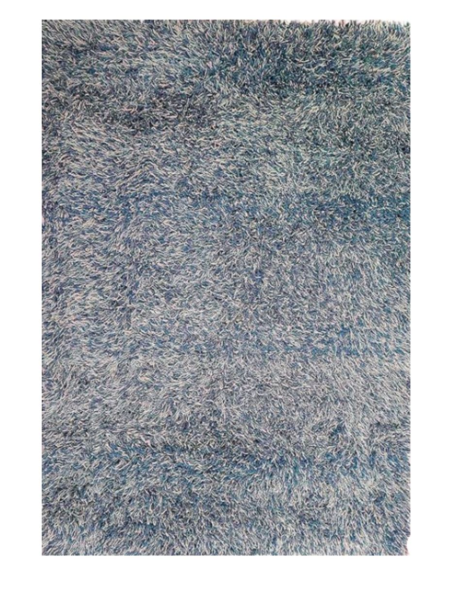 Tapete Decorativo 120 X 170 Cm Azul Para Hogar Y Salas
