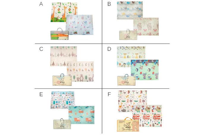 Foto 4 pulgar | Xtellar Tapete Multiusos De Juego Papubaby Plegable Para Niños De 150 X 200 Cm - Seguro, Ecológico Y Portátil