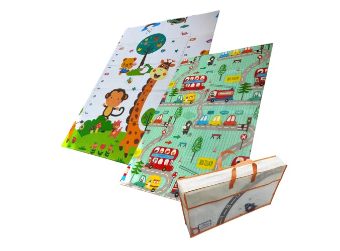 Xtellar Tapete De Juego Plegable Para Bebés En Material Foamy Xpe, Estimula Desarrollo Y Diversión Segura 120x180x1cm