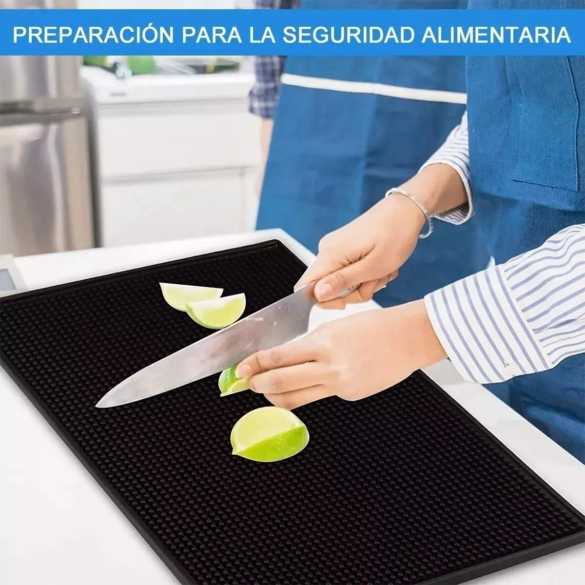 Foto 5 | Tapete Escurridor Para Cocina 2 Piezas Lab.g Negro