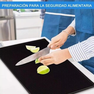 Foto 5 | Tapete Escurridor Para Cocina 2 Piezas Lab.g Negro