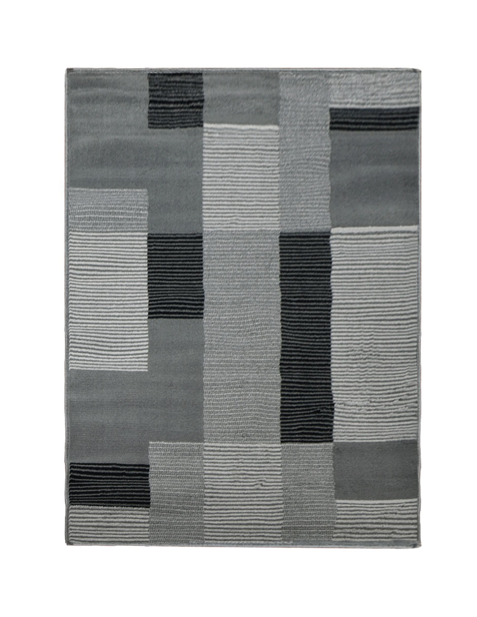 Foto 1 | Tapete De Sala Gris 120x160cm Lt-20 Livingreen 1.6 M 1.2 M Geométrico Gris