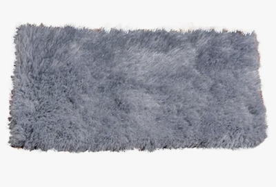 Foto 1 | Alfombra Dormitorio Pie De Cama 70 X 110 Cm Gris