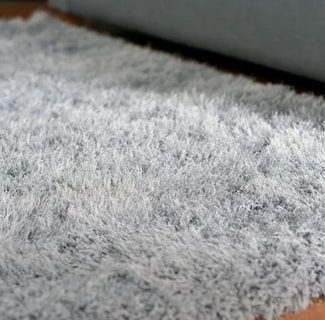 Foto 3 | Alfombra Dormitorio Pie De Cama 70 X 110 Cm Gris