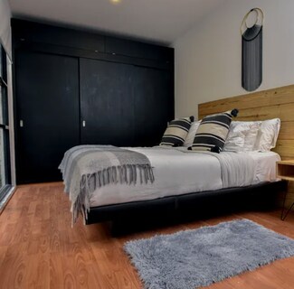 Foto 4 | Alfombra Dormitorio Pie De Cama 70 X 110 Cm Gris