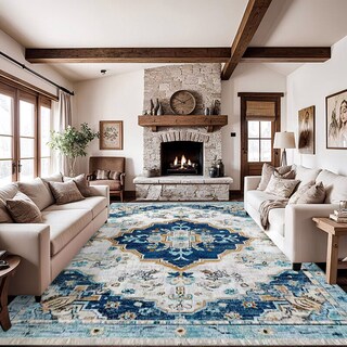 Foto 1 | Alfombra Crystal Velvet Nordic Ethnic Para Uso Doméstico - Venta Internacional.