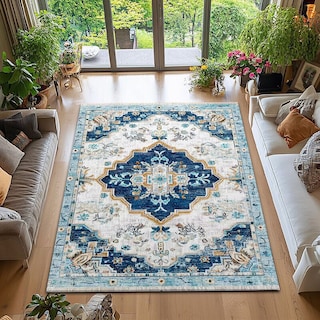 Foto 3 | Alfombra Crystal Velvet Nordic Ethnic Para Uso Doméstico - Venta Internacional.