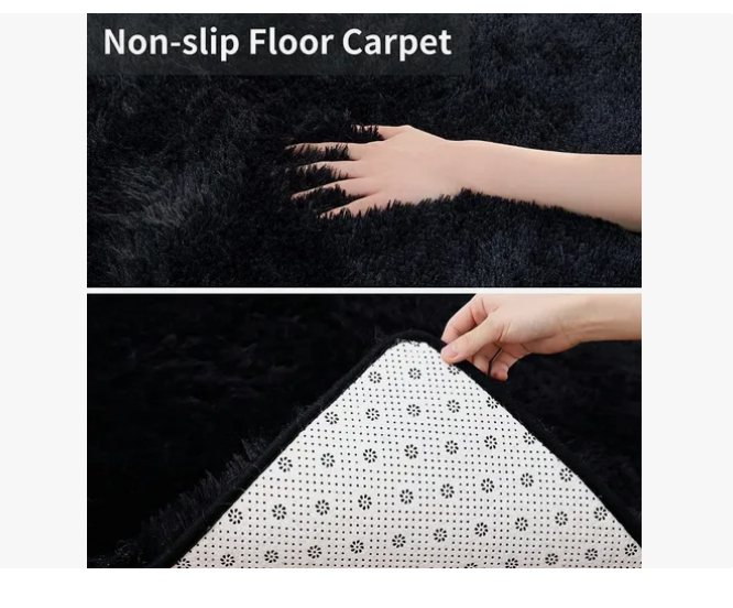 Foto 4 pulgar | Alfombra De Felpa Para Salón  Dormitorio De 80x160cm