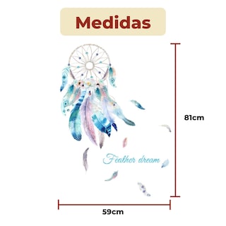 Foto 6 | Sticker Vinil Decorativo Para Pared Con Diseño De Atrapasueños